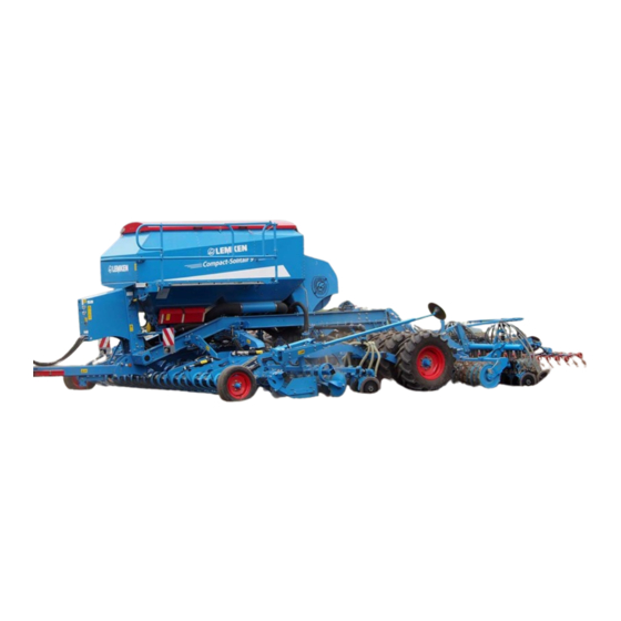 LEMKEN Compact-Solitair 9 HD Operating Instructions Manual