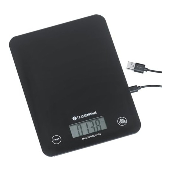zassenhaus BALANCE USB Operating Instructions Manual