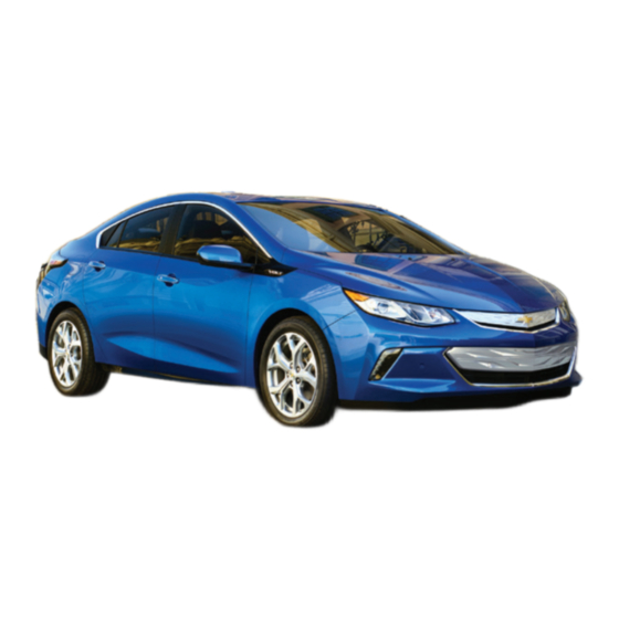 Chevrolet 2016 Volt Getting To Know Manual