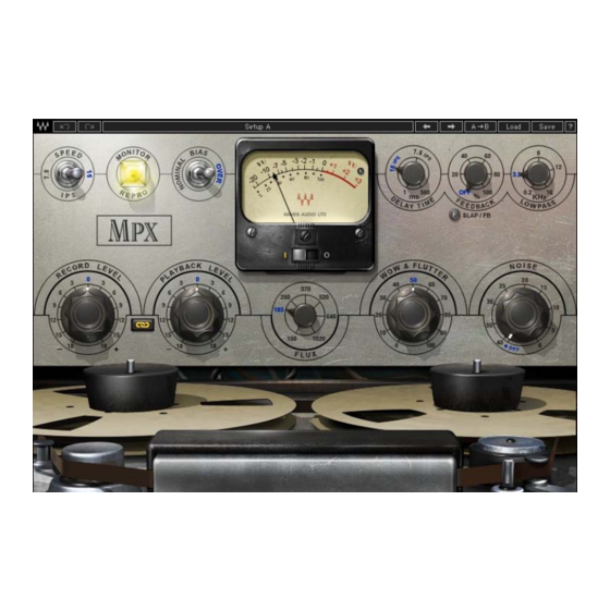 Waves KRAMER MPX MASTER TAPE User Manual
