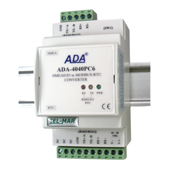 CEL-MAR ADA-4040PC6 User Manual