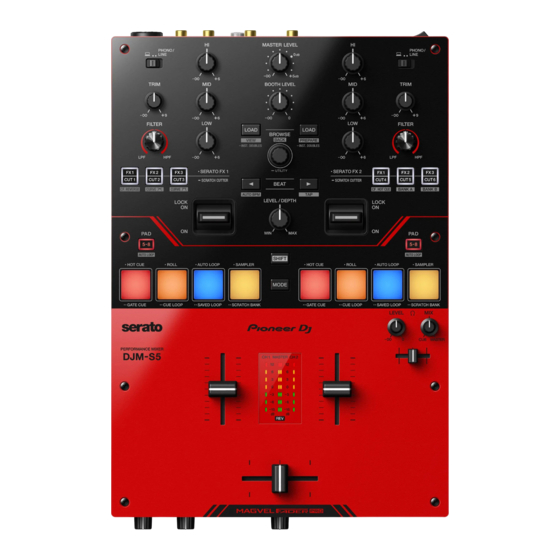 Serato DJ Pro Pioneer DJ DJM-S5 Quick Start Manual