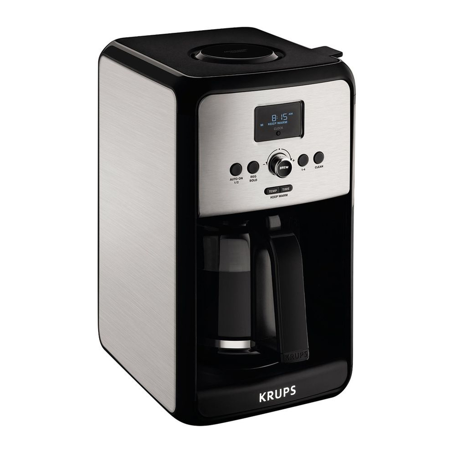 KRUPS SAVOY EC314 - Espresso Coffee Maker Manual