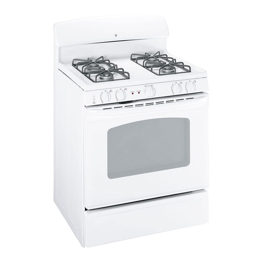 GE JGBP27DEMWW 30" GAS RANGE DIMENSIONS AND INSTALLATION INFORMATION