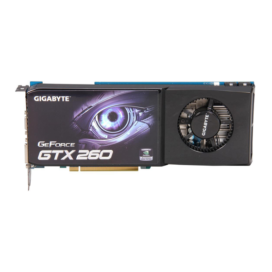 Tarjeta de Video Gigabyte NVIDIA GeForce GTX 260 OC, 896MB DDR3. Puerto PCI Express 2.0