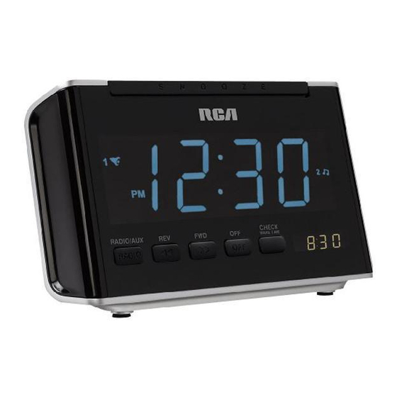 RCA RC46 AM/FM ALARM CLOCK RADIO MANUAL DE USUARIO Pdf Download