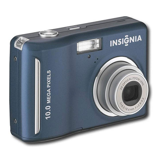 INSIGNIA NS-DSC10B - DIGITAL CAMERA - COMPACT QUICK SETUP MANUAL