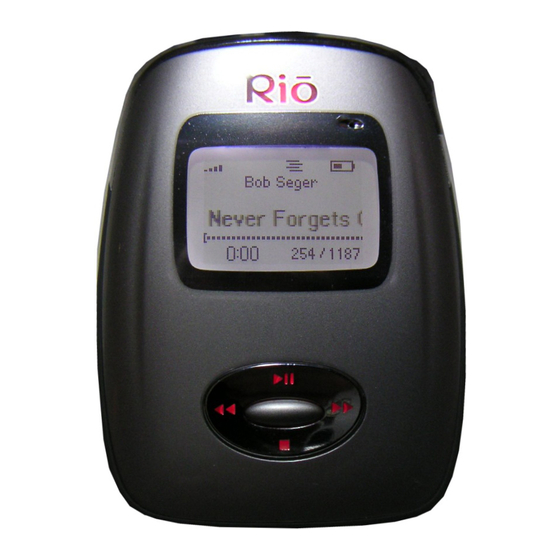 RIO CARBON 5GB MANUAL Pdf Download ManualsLib