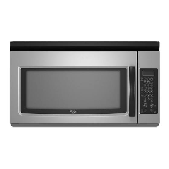 WHIRLPOOL WMH1162XVD 1.6 CU. FT. MICROWAVERANGE HOOD COMBINATION