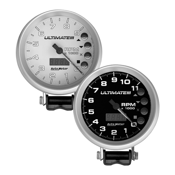 Auto Meter ULTIMATE III Installation Instructions Manual
