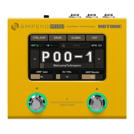 Hotone AMPERO MINI Quick Start Manual