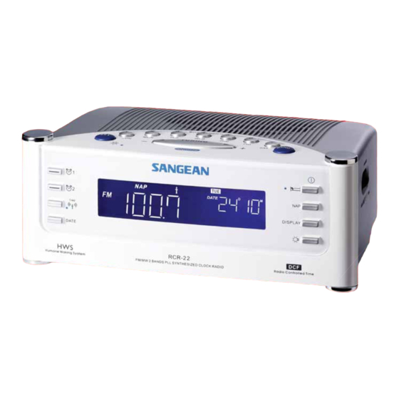 Sangean - RCR-22 Specifications
