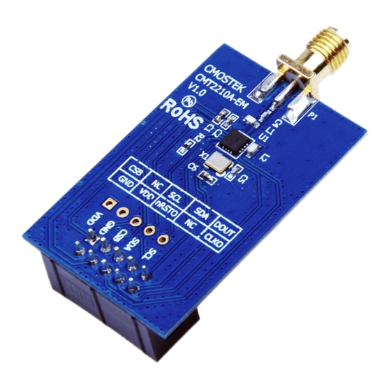 CMOSTEK CMT2210A Design Manualline