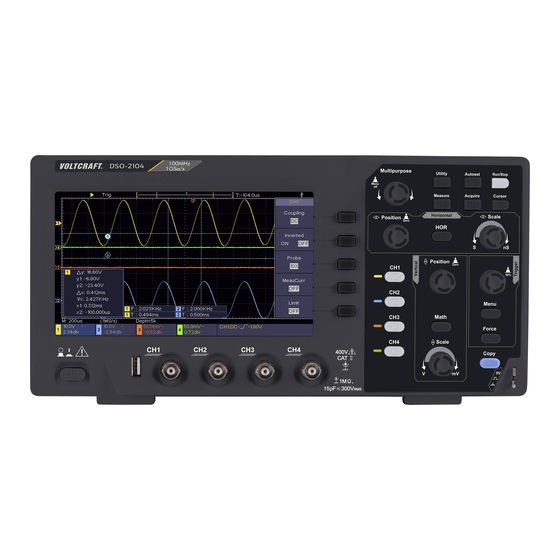 VOLTCRAFT DSO-2104 User Manual