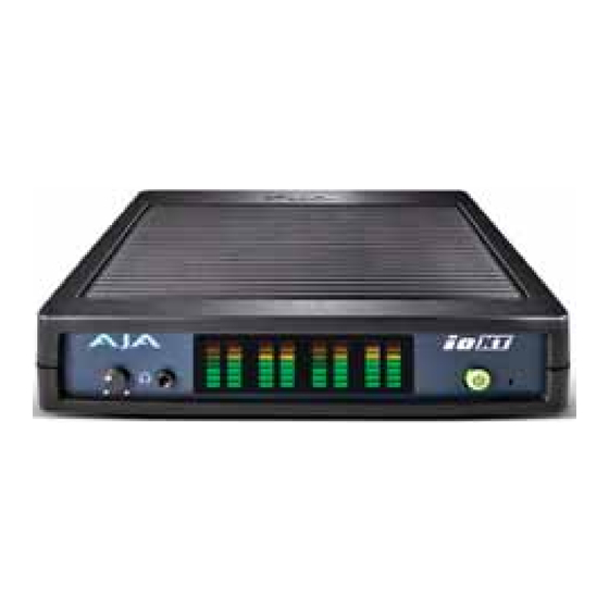 AJA io XT Installation And Operation Manual