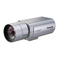 Panasonic WV-SP508E Installation Manual