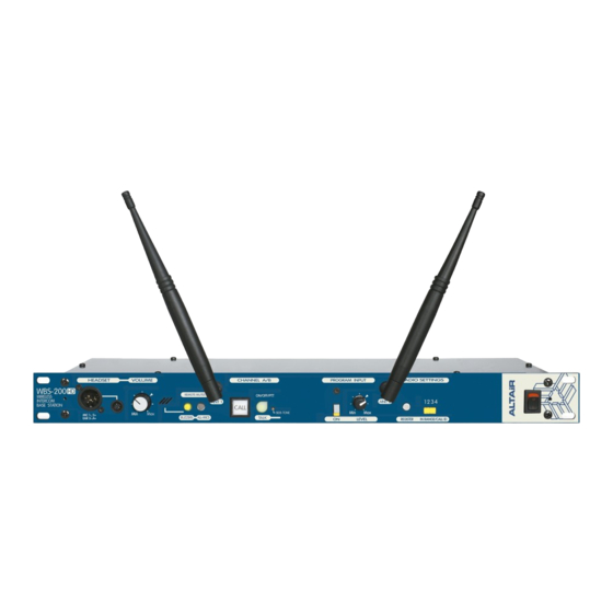 Altair WBS-200HD Owner's Manual
