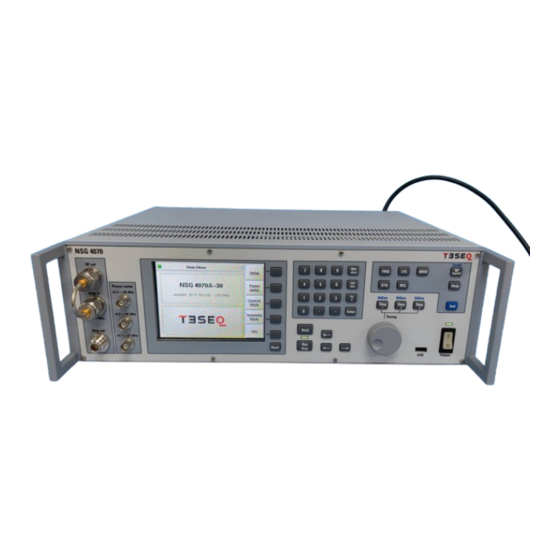 Ametek NSG 4070C2 Quick Start Manual