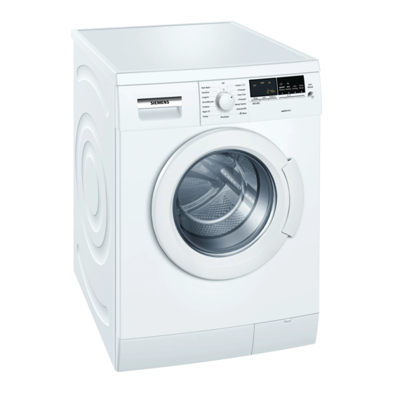 Siemens WM14E462GB series Instruction Manual And Installation Instructions