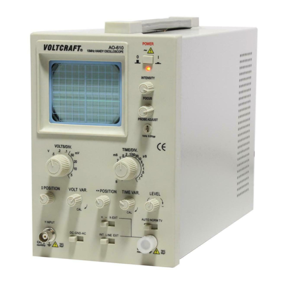 VOLTCRAFT AO-610 User Manual