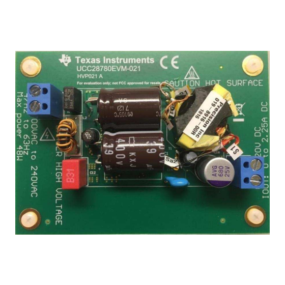 Texas Instruments UCC28780EVM-021 User Manual