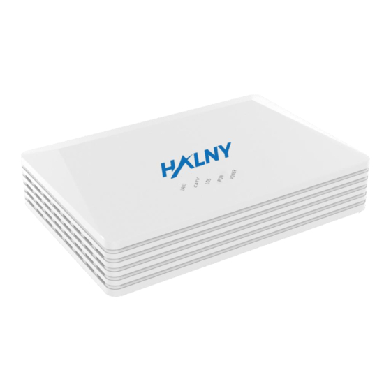 HALNy GPON ONT HL-1GR Quick Installation Manual