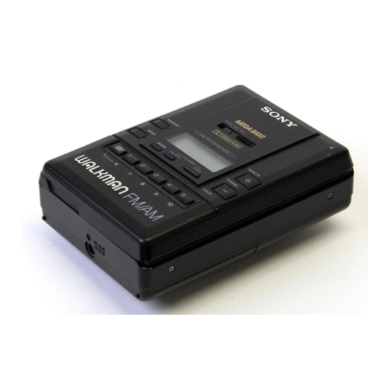 Sony WM-BF65 Service Manual