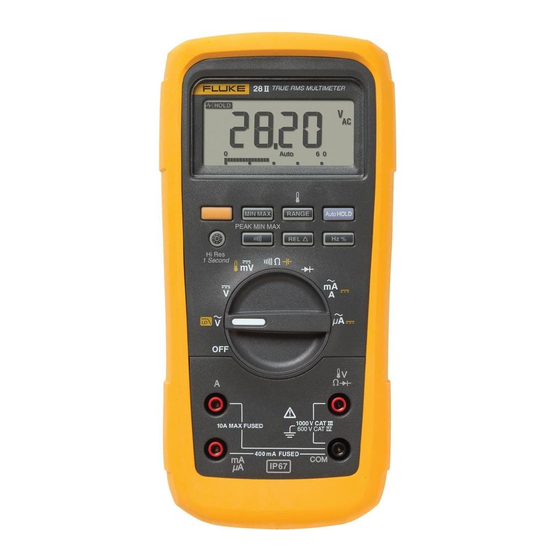 FLUKE 28 II EX CALIBRATION INFORMATION MANUAL Pdf Download | ManualsLib