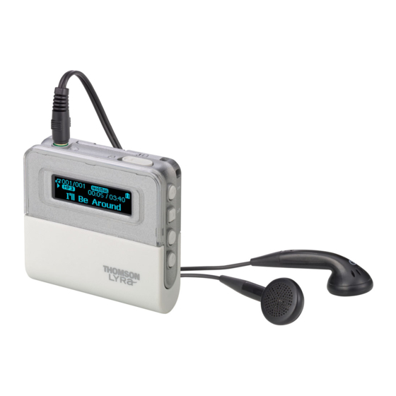 THOMSON Lyra M200EG1 User Manual
