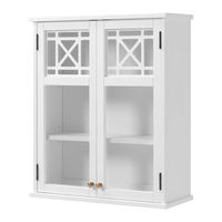 Bolton Furniture Over Toilet Hutch with Doors Assembly Instructions Manual