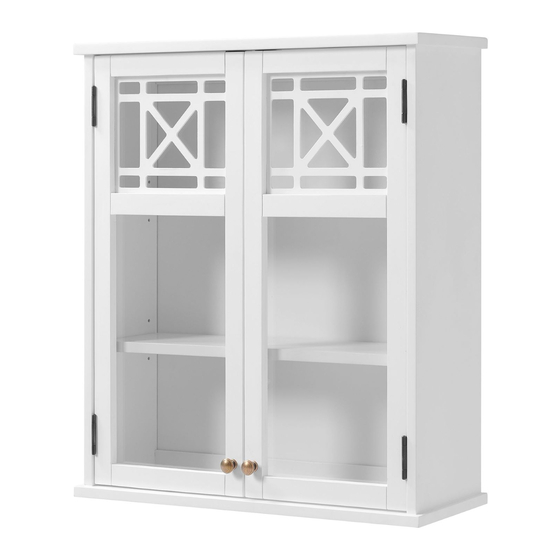 Bolton Furniture Over Toilet Hutch with Doors Assembly Instructions Manual