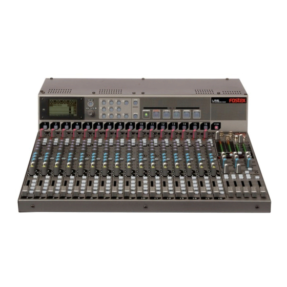 Fostex LIVE RECORDING MIXER LR16 Owner's Manual