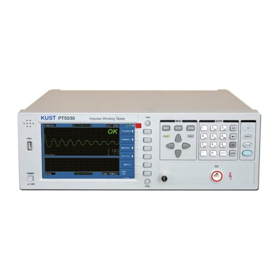 KUST Elektronik PT5020 Operation Manual
