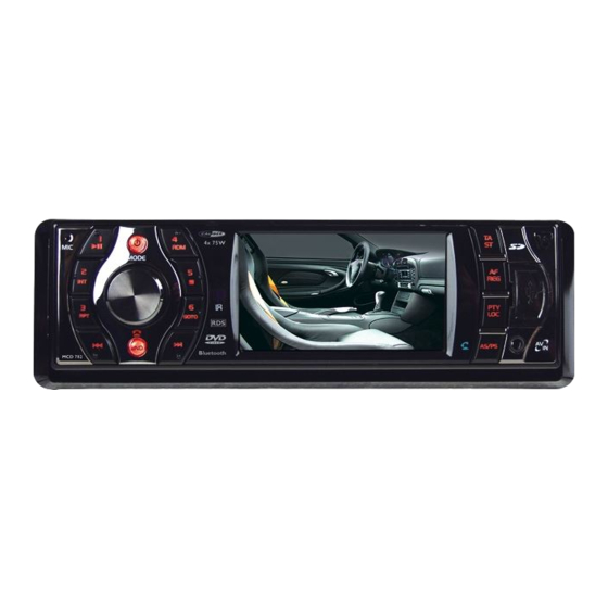 Caliber MCD 782 Car Video System Manuals