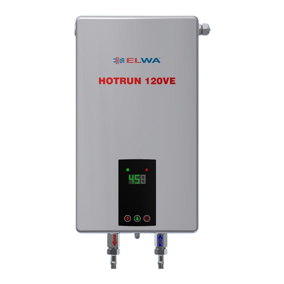 User Manuals: Elwa HOTRUN-VE Series Water Heater