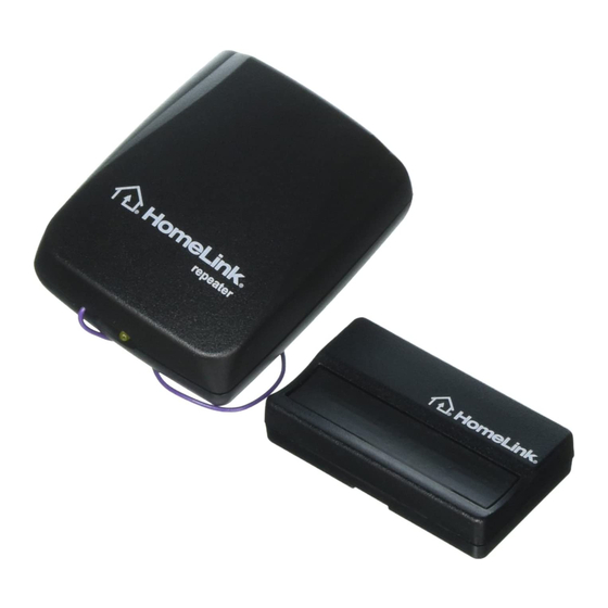 HomeLink Compatibility Bridge Quick Start Manual