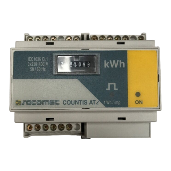 socomec COUNTIS AT Operating Instructions Manual