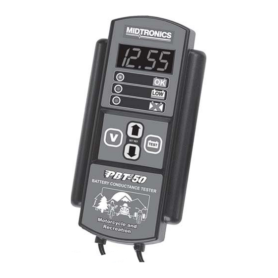 User Manuals: Midtronics PBT-50 Battery Tester