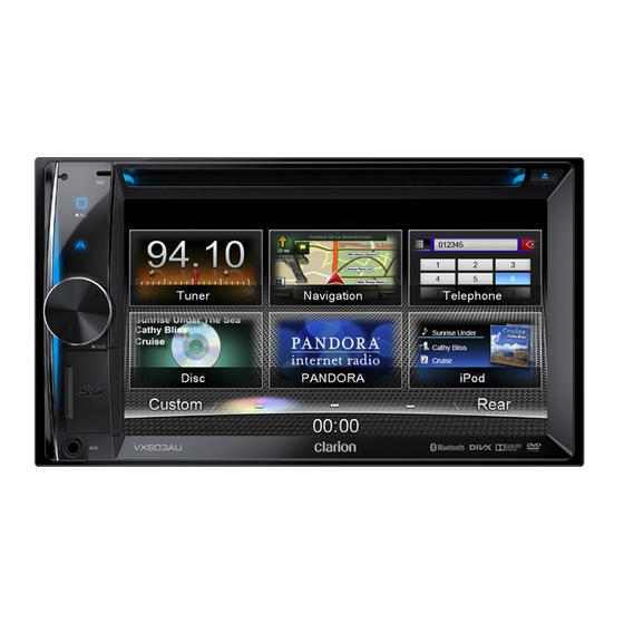 Clarion VX603AU Owner's Manual