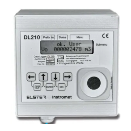 Elster Instromet DL210 Short Form Instructions