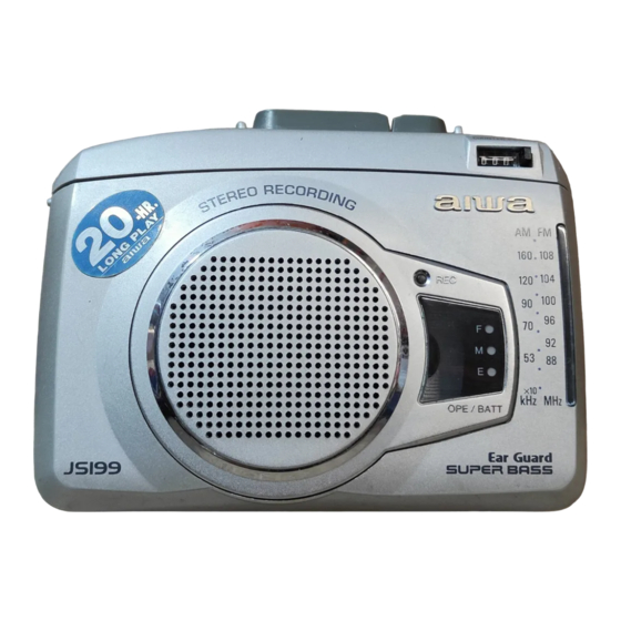 Aiwa HS-JS199 Operating Instructions