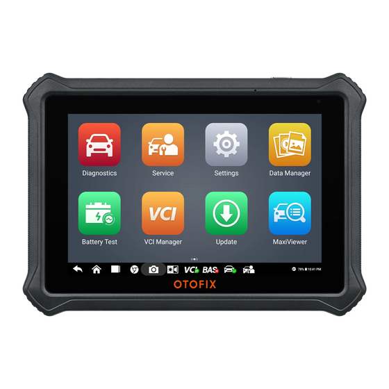 Autel OTOFIX D1 Quick Reference Manual