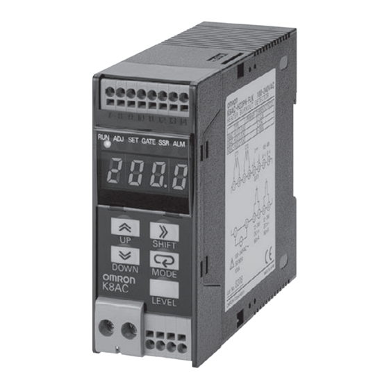 Omron K8AC-H2 Manual