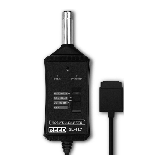 Reed Instruments SL-417 Instruction Manual