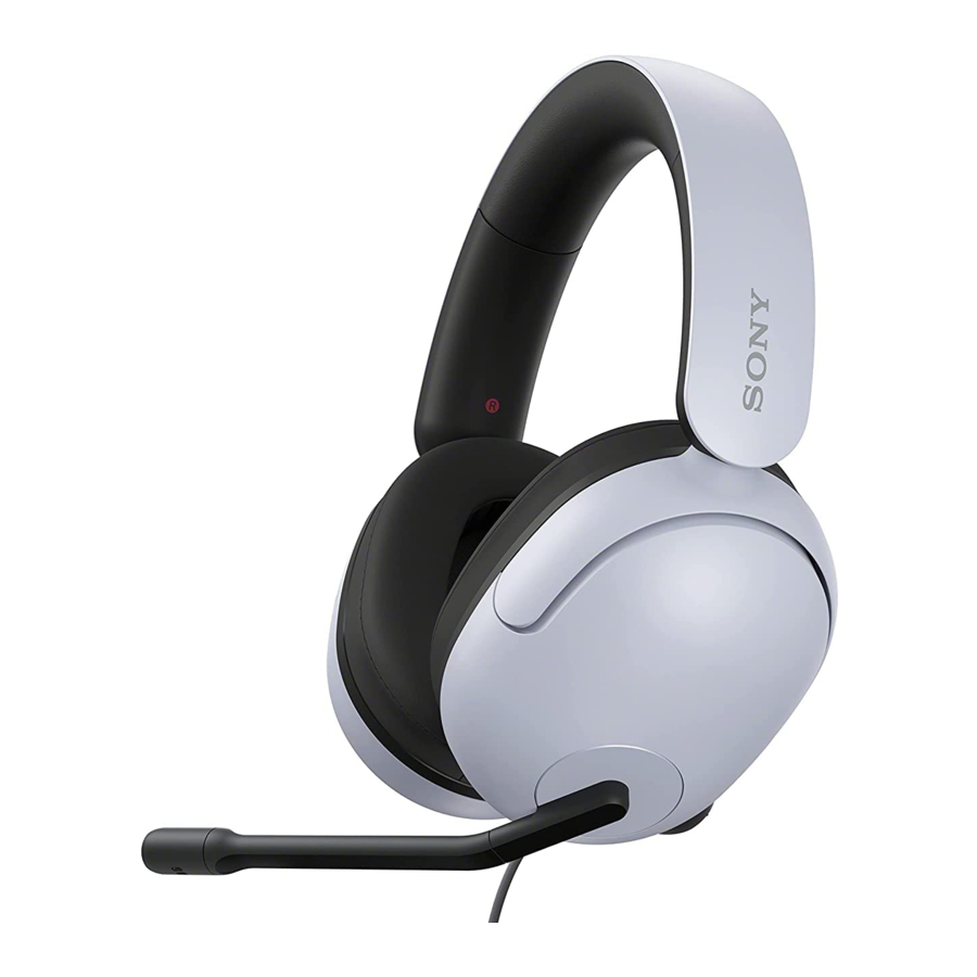 Sony INZONE H3, YY2961 Manual