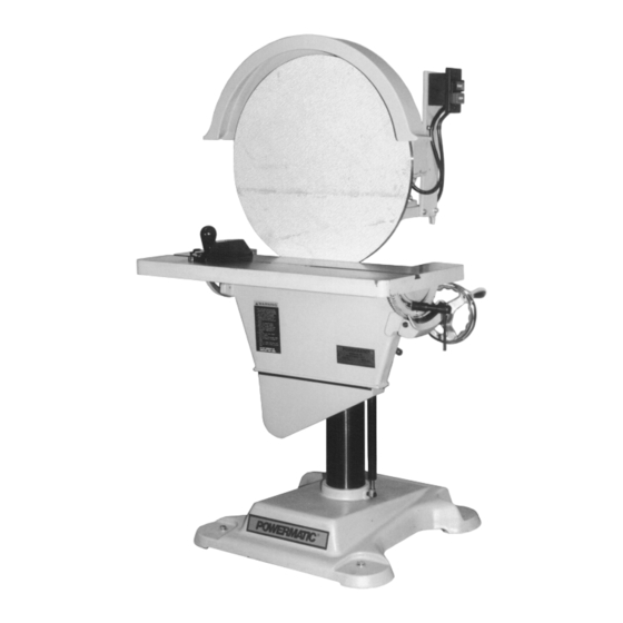 Powermatic DS20 Maintenance And Operating Instructions