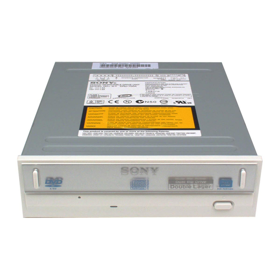 Sony DRU-700A Operating Instructions Manual