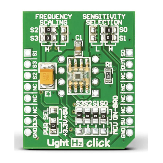 mikroElektronika LightHz click Quick Start Manual