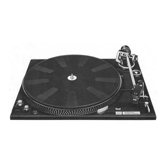 Dual 621 Service Manual