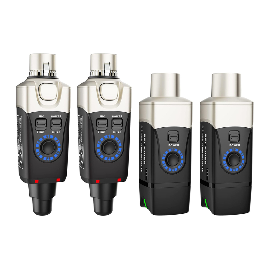 Xvive U3, U3D - Dual Wireless System for Audio Manual